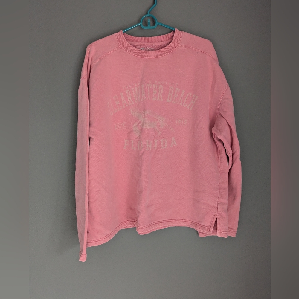 Rfbf One size fits most crew neck pink sweatshirt, Clearwater Beach, Florida